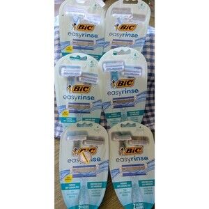 BIC EasyRinse Anti-Clogging Disposable Razor Bulk Set - 12 Razors